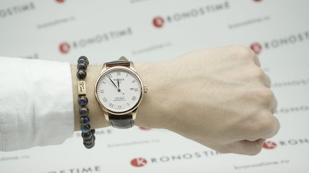 Tissot Tissot Le Locle Powermatic 80 T006.407.36.033.00 Le Locle Automatic — детали корпуса и кожаный
